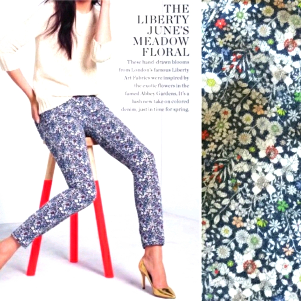 J. Crew Liberty Floral Toothpick Skinny Jean